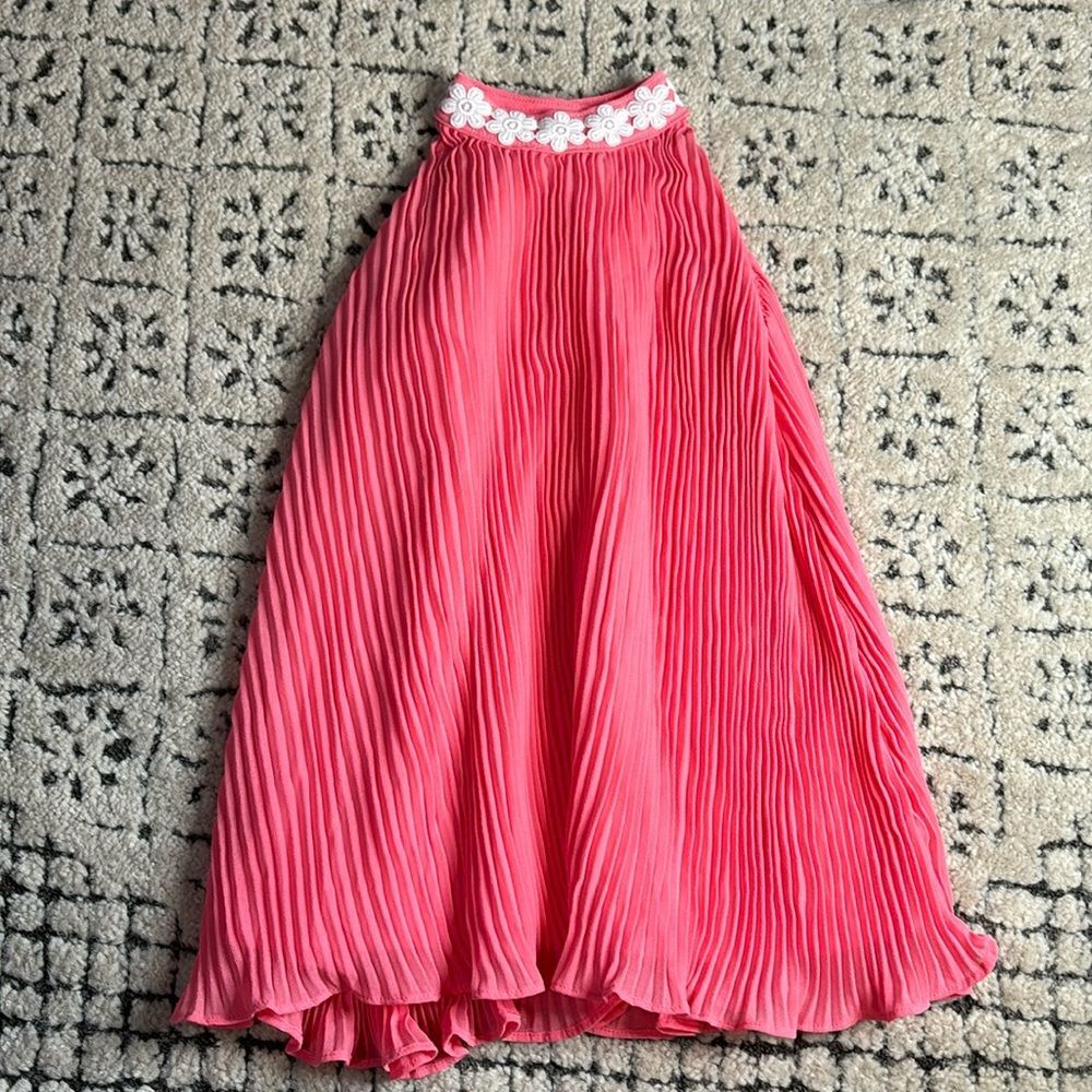 Janie and Jack Coral Pleated Dress